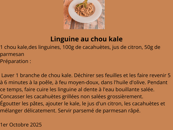 Nos recettes d'Octobre 2025