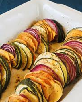 Tian de courgettes et patates douces