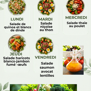 Les salades de la semaine du 15 au 19 juin 2026