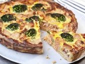 Quiche au saumon et aux brocolis