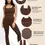 Thumbnail: Seamless Square Neck U-Back Flared Jumpsuit