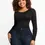 Thumbnail: Seamless Bodysuit Long Sleeve Slim Corset Shapewear Bodysuit