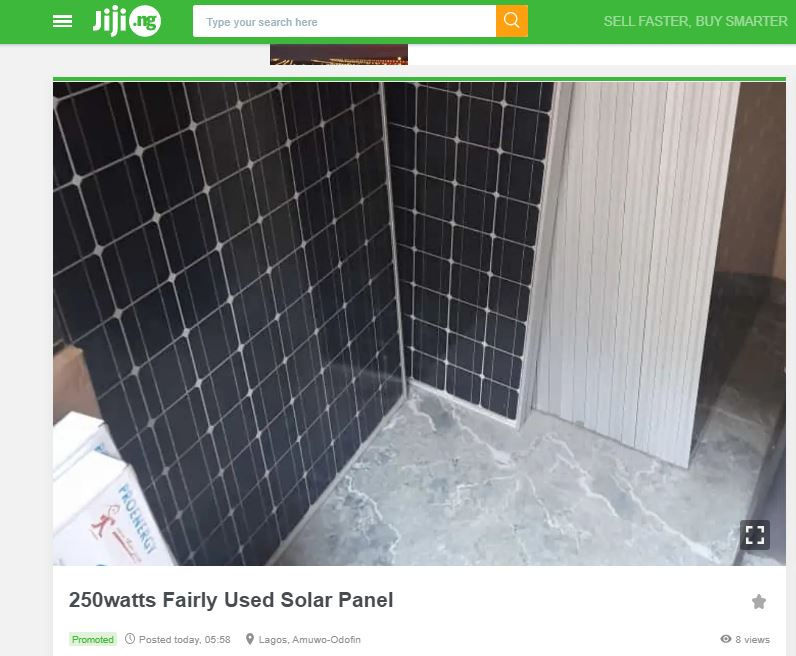 Buying SecondHand Solar Panels