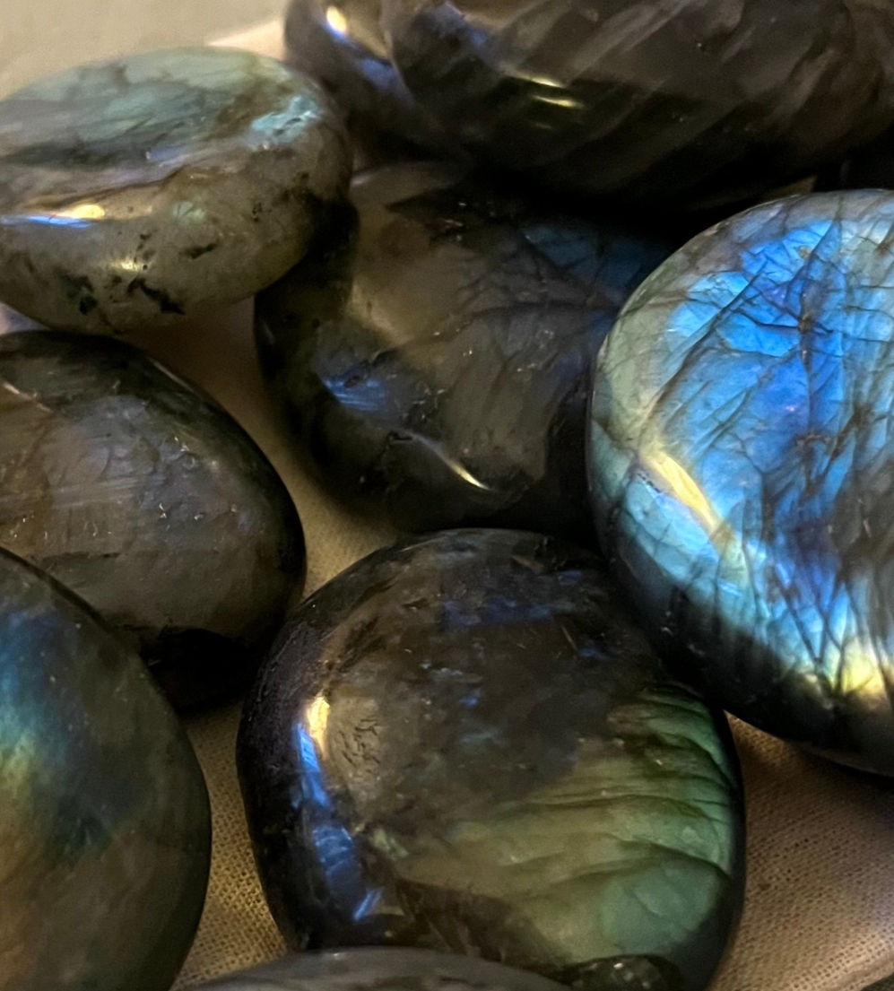 Labradorite Palm Stone IN-STUDIO