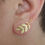 Thumbnail: Leaves stud earring