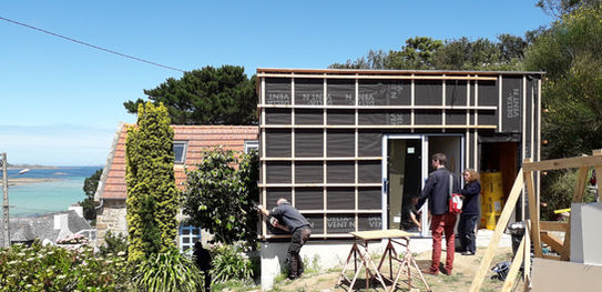 Travaux en cours ossature bois