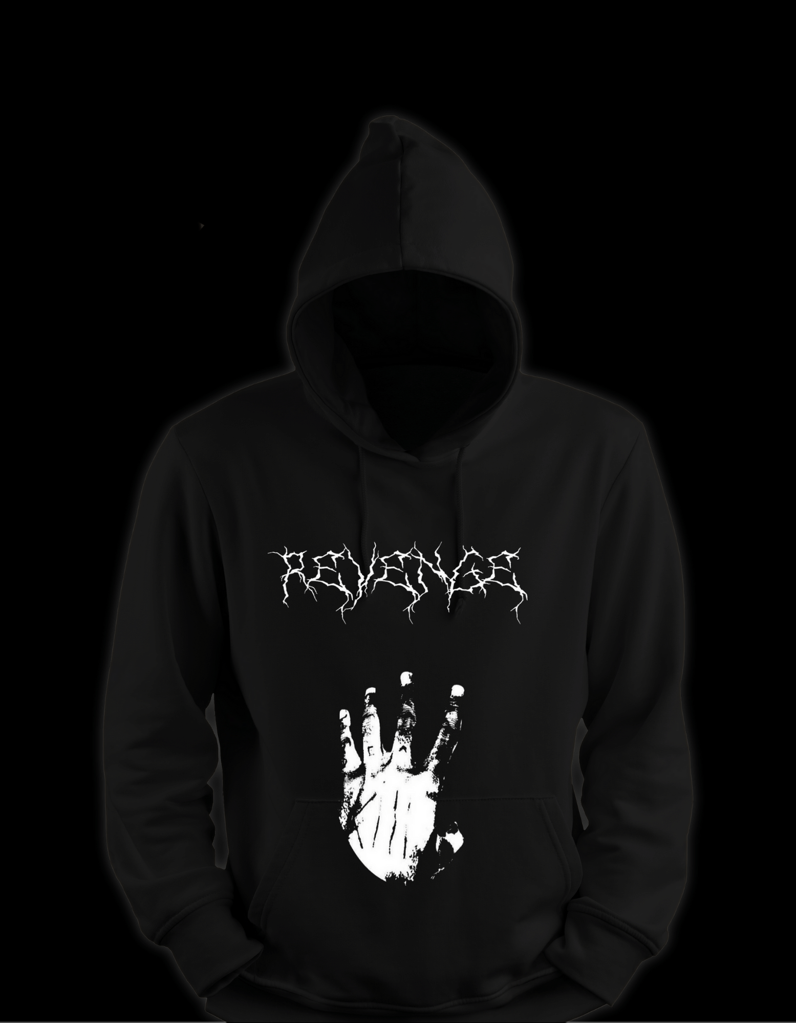 Black XXXTentacion Revenge Original Hoodie Front