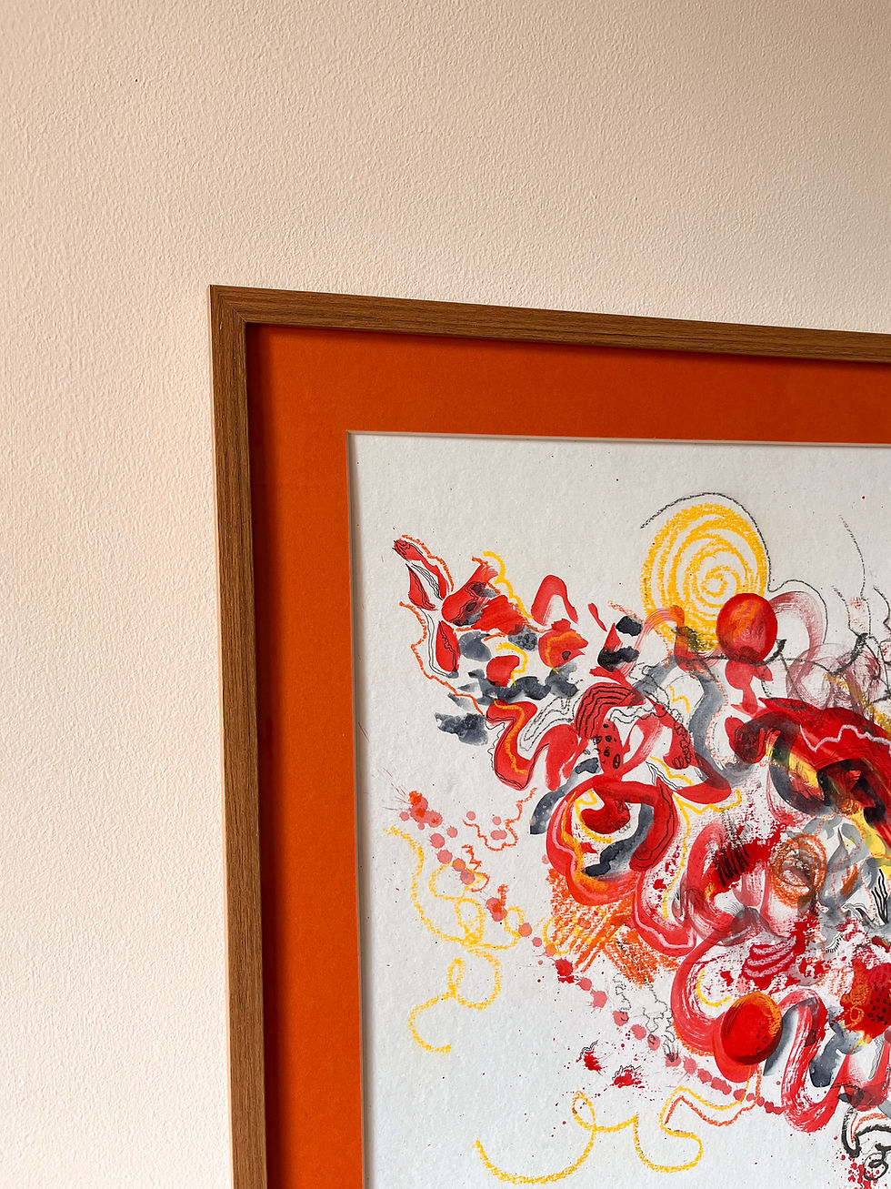 Miniatura: Original {papel} -Abstrato em vermelho