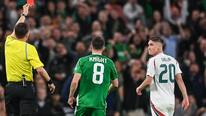 Ireland’s World Cup hopes dented despite late rescue against 10-man Hungary