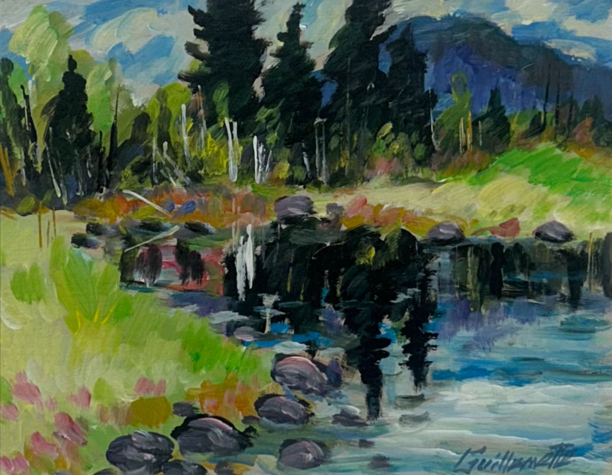 L'étang à Orford par René Guillemette