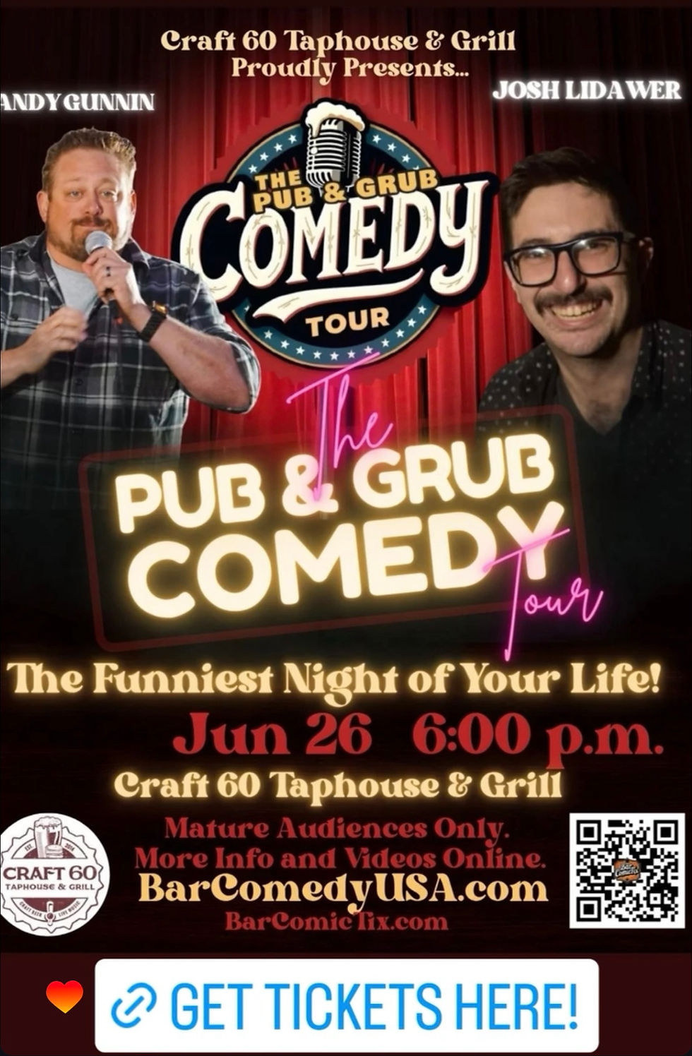 Pub & Grub Comedy Tour Newport News VA