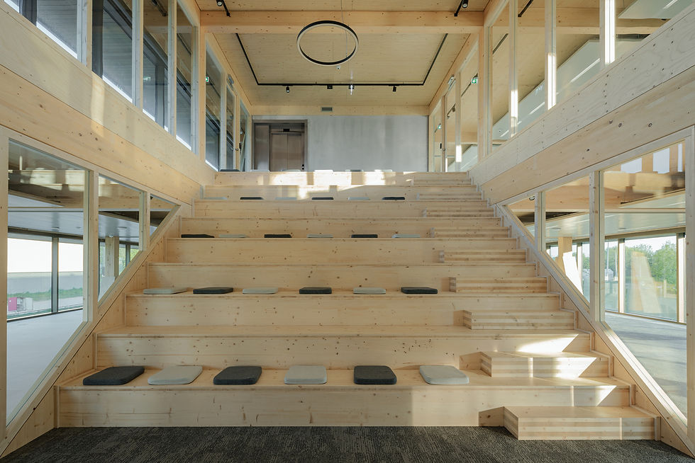 Edificio de oficinas circular y desmontable Omega EVA architecten Fotografía: Cortesía