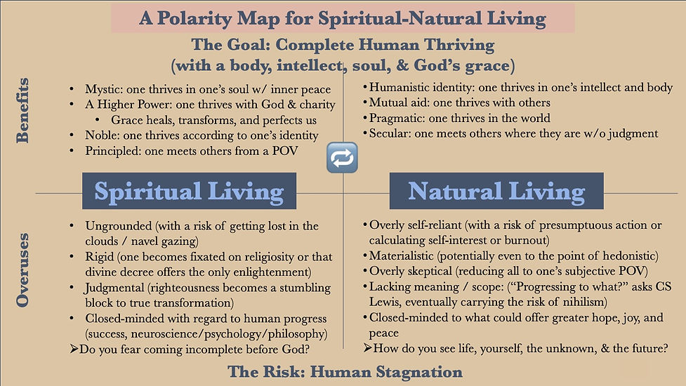 Polarity Map for Spiritual - Natural Living