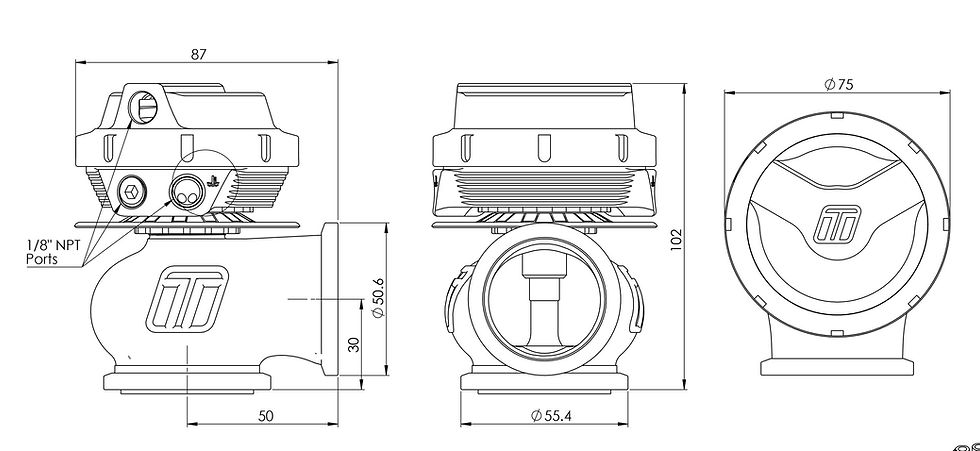 Thumbnail: GenV CompGate40 14psi External Wastegate