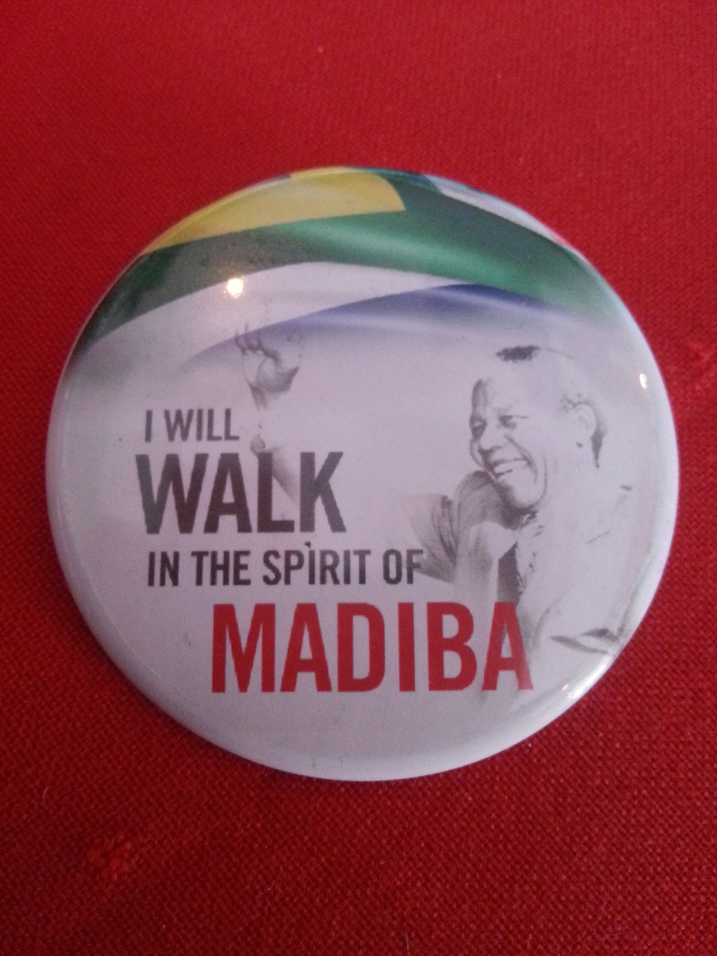 Nelson Mandela button badge