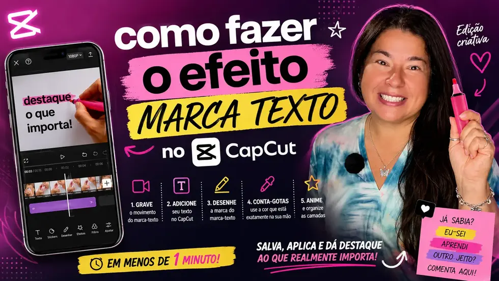 Como fazer efeito marca texto no CapCut pelo celular