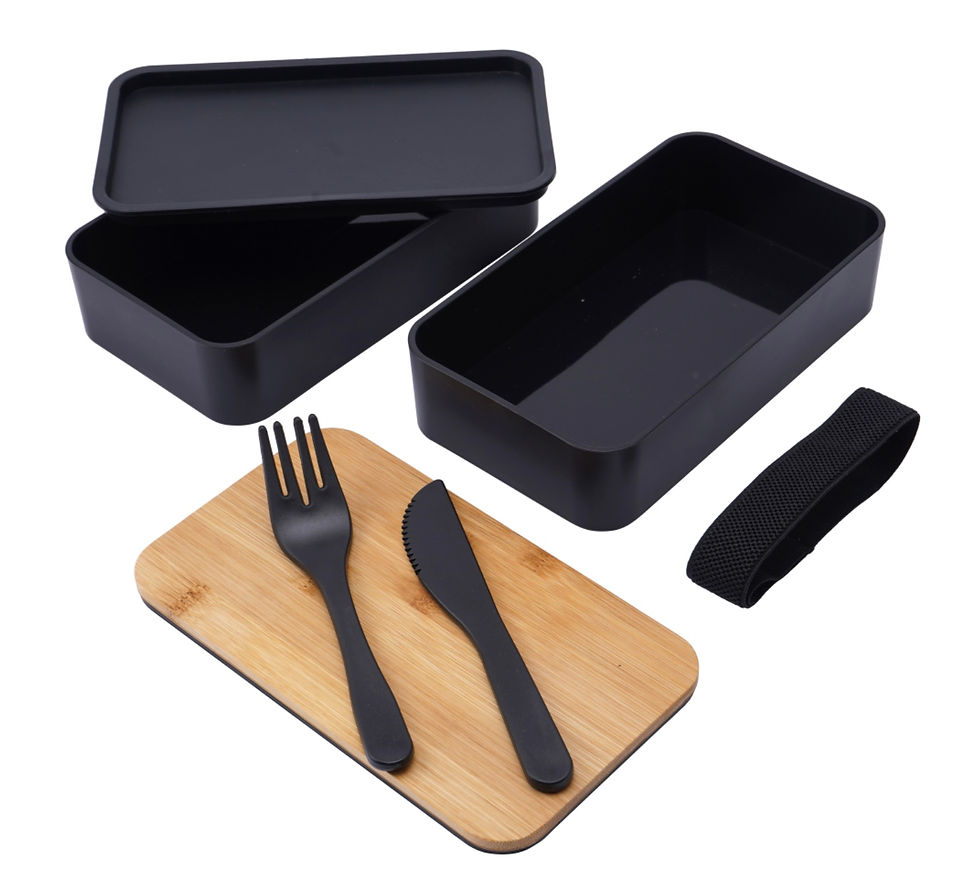 Thumbnail: Set of 2 Bamboo Lunch Boxes