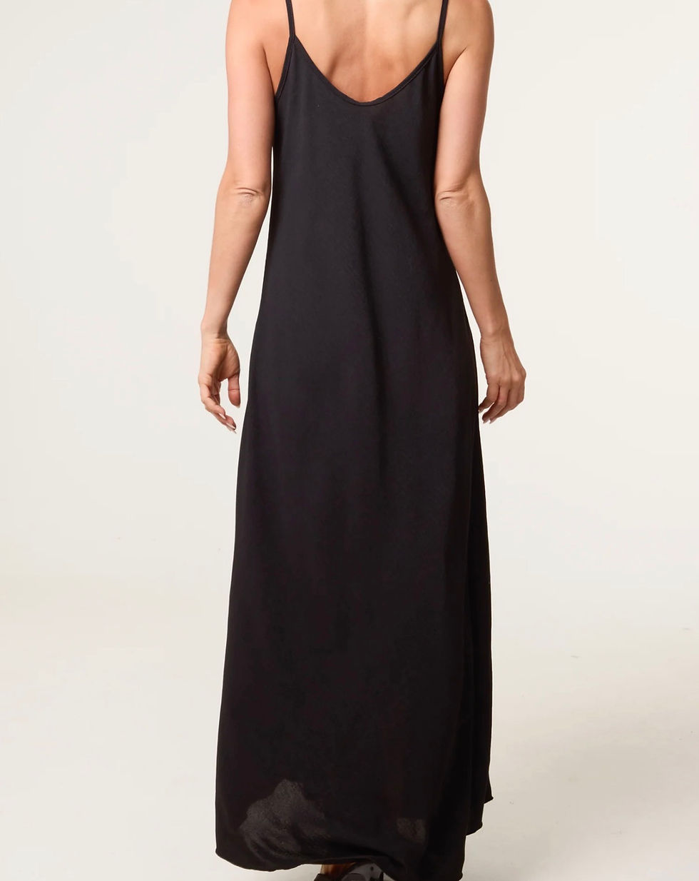 Thumbnail: Black Cami Strap Maxi Dress