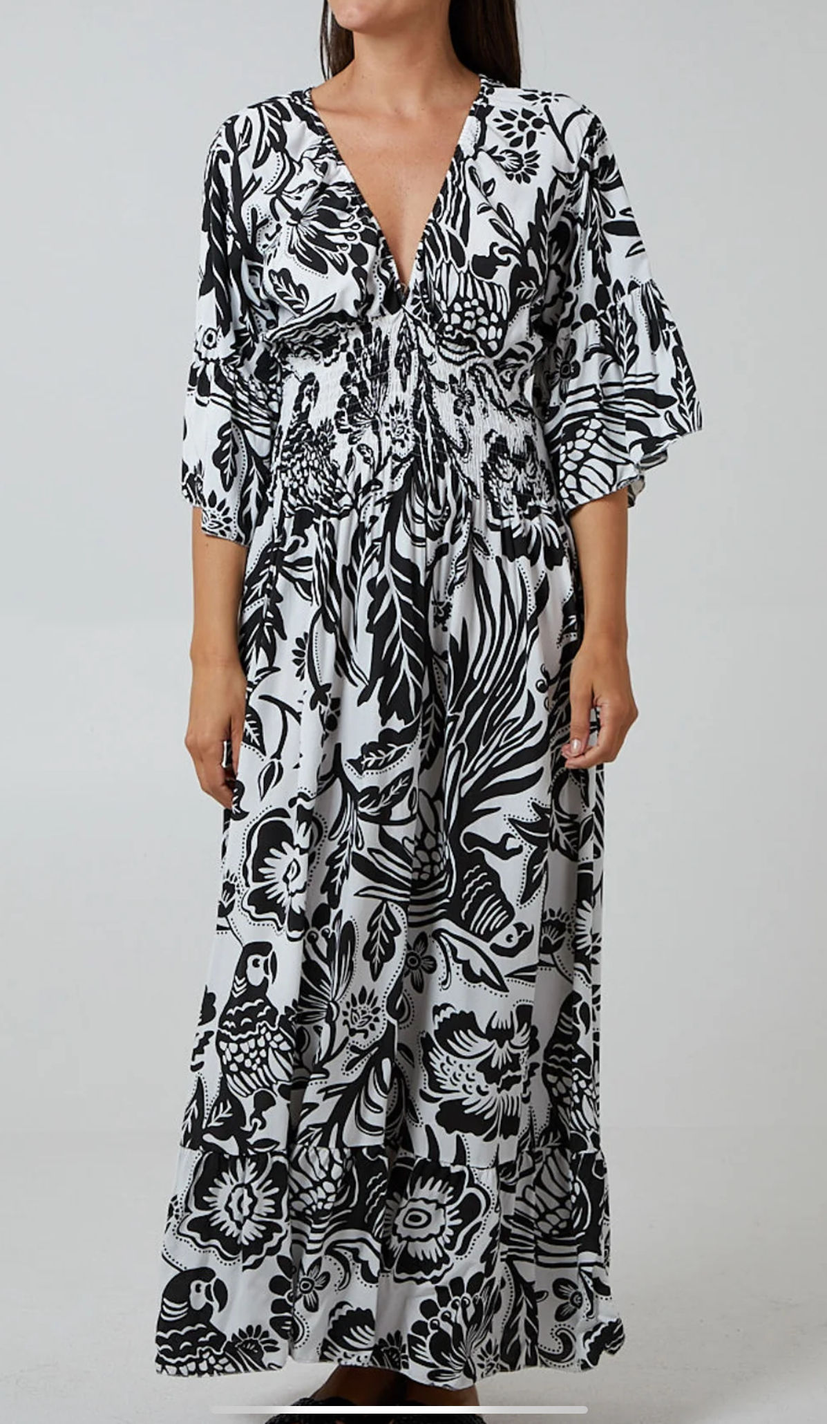 Floral Patterned Maxi Dress