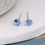 Thumbnail: Small Crystal Round Stud Earrings