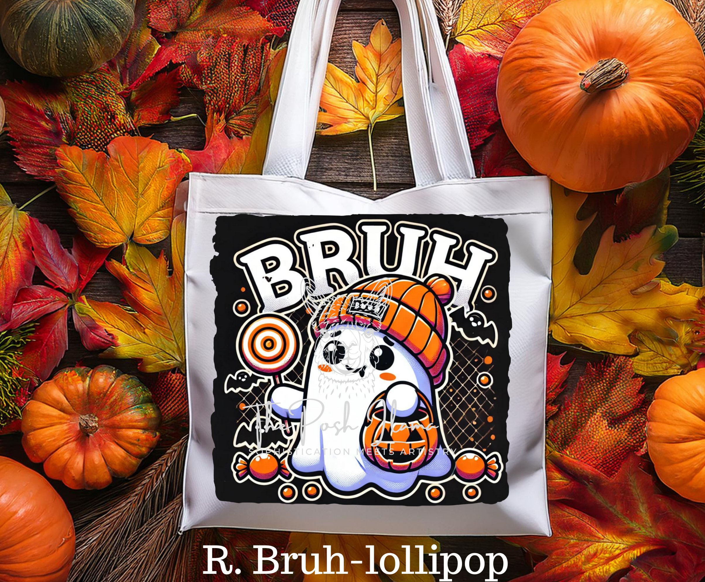 Boo Bag R :Bruh ghost w/ Lollipop