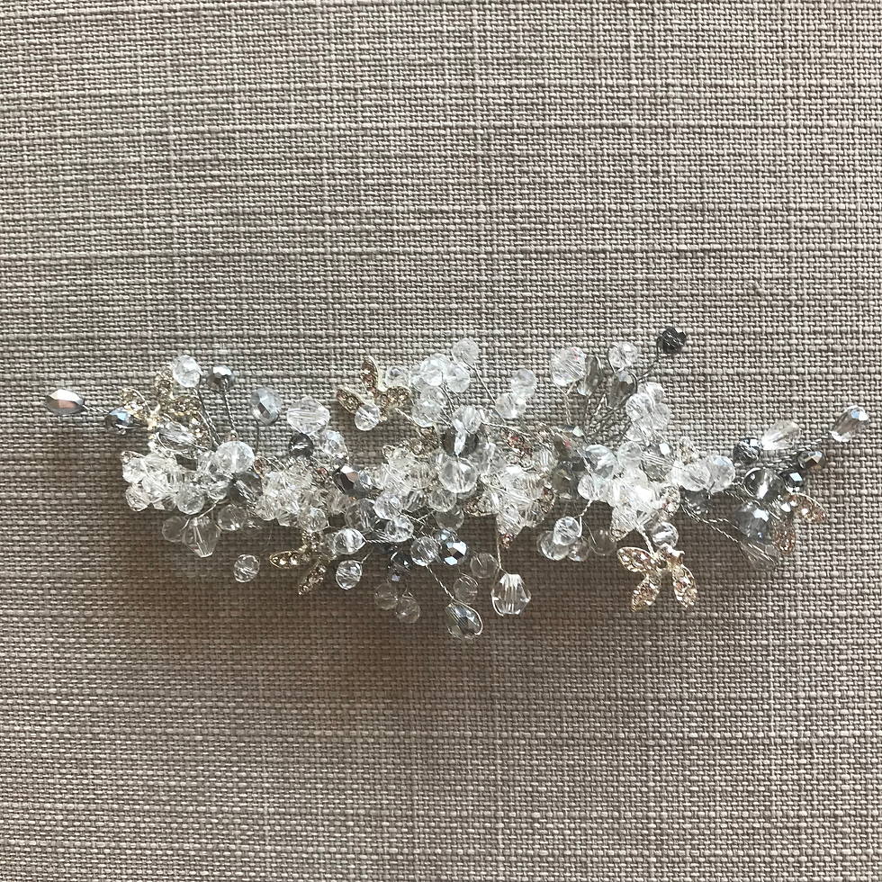 Miniatura: TOCADO RAMITAS DE CRISTAL