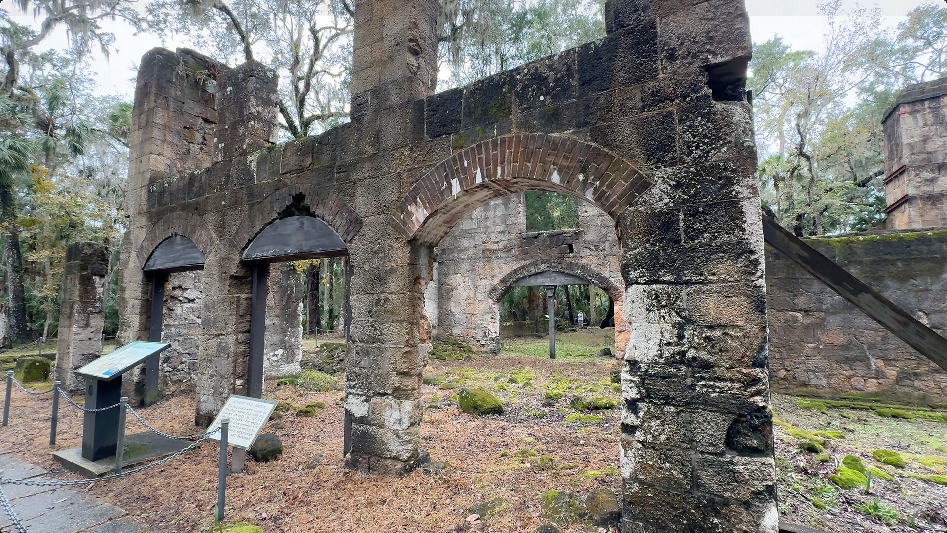 Bulow Platation State Park historical Sugar Mill Ruins