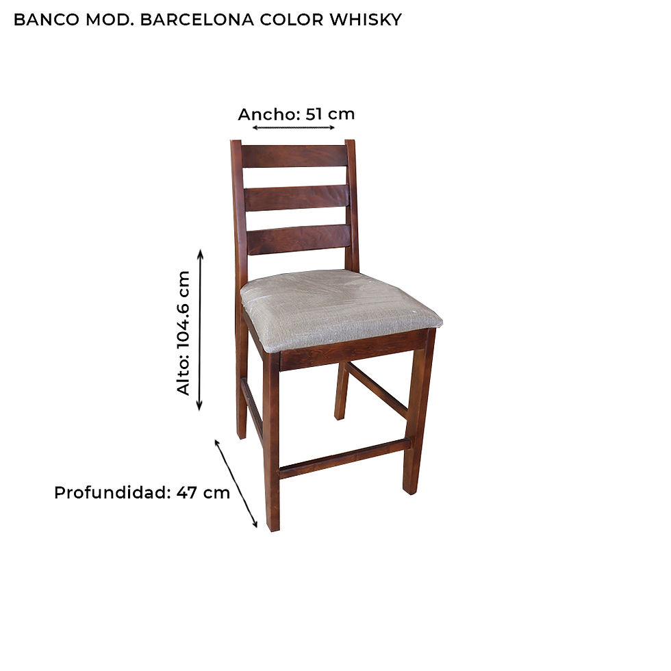 Miniatura: BANCO MOD. BARCELONA COLOR WHISKY