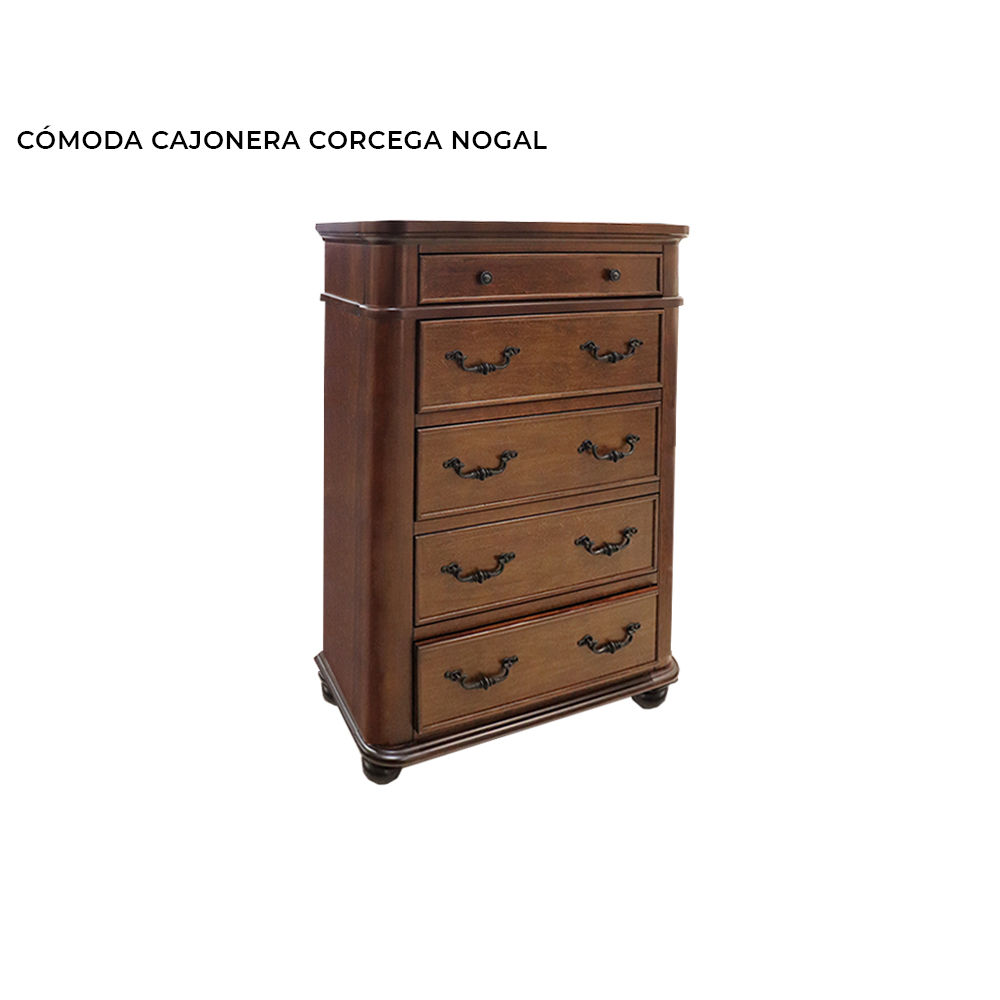CÓMODA CAJONERA MOD. CORCEGA NOGAL