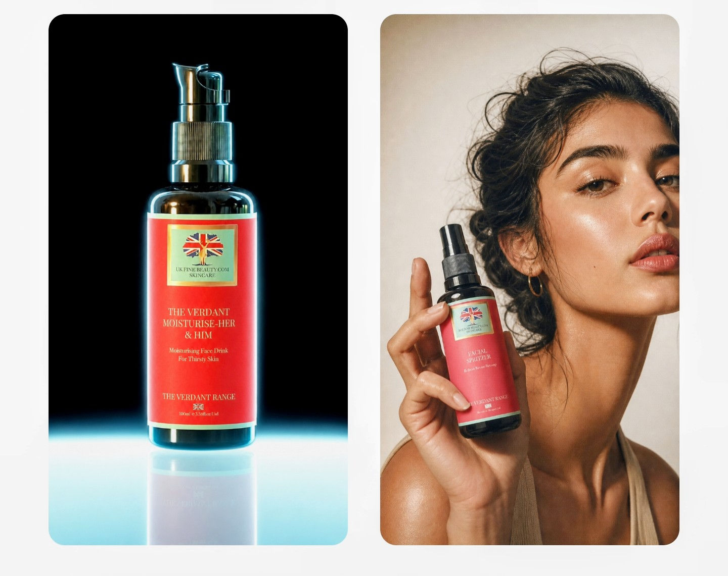 The Moisturise Her & Him & The Verdant Facial Spritzer & Toner