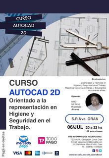 ORAN | Curso AUTOCAD 2D orientado a la representacion en Higiene y Seguridad.