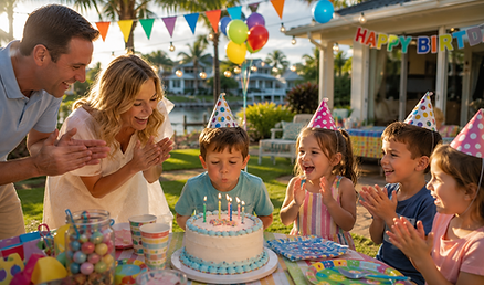 A Life That Was Built Beyond the Back Door Such As A Backyard Birthday Party For The Kids