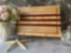 Cutting Board with Attractive Maple and Exotic Tropical Purpleheart Front View | Decosimo Custom Furniture