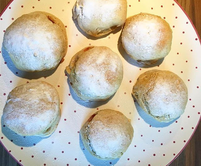 Dinkel Krapfen aus dem Ofen