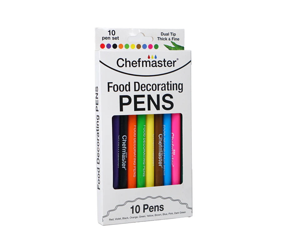 Chefmaster 10 Color Set Food Decorating Pens Cake Craft Co