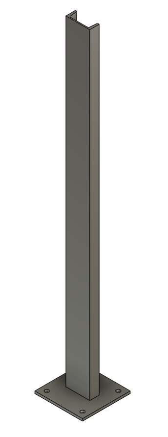 Floor Mount Channel Instrument Stand