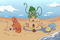 pokemon at the beach (2018)