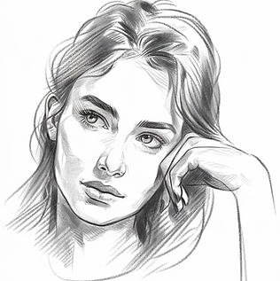 Frau Zeichnung Portrait