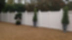 White Composite Privacy Fencing