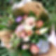 Flower bouquet in white and brown paper binding