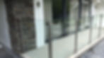 Sliding glazed doors to balcony with glass balustrade