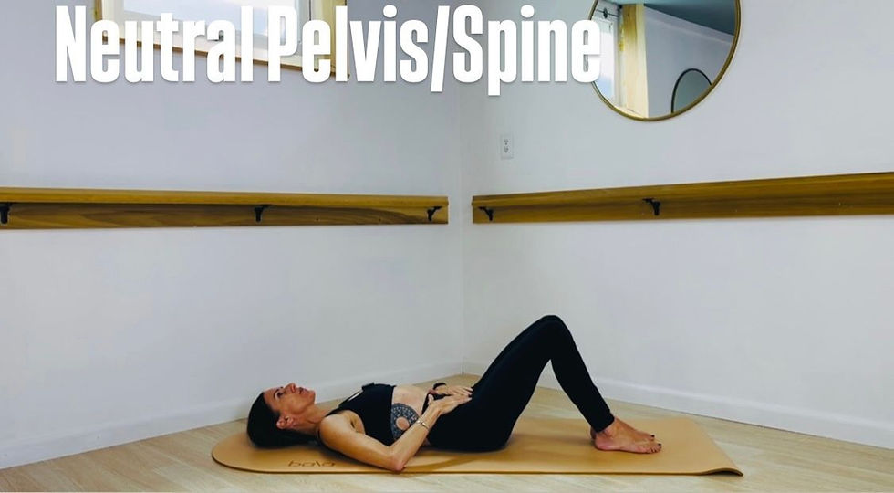 Find a neutral pelvis