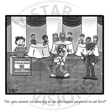 Single Panel Gag Comic by V-Star Visions