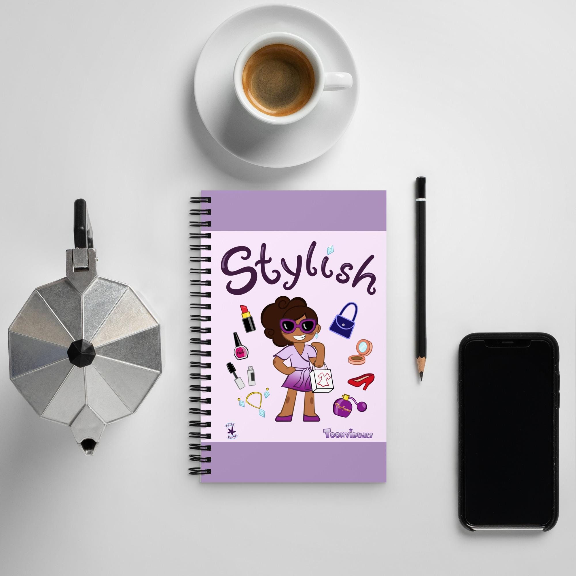 TOONVIDUALS Stylish Model Girl 1 Spiral Notebook