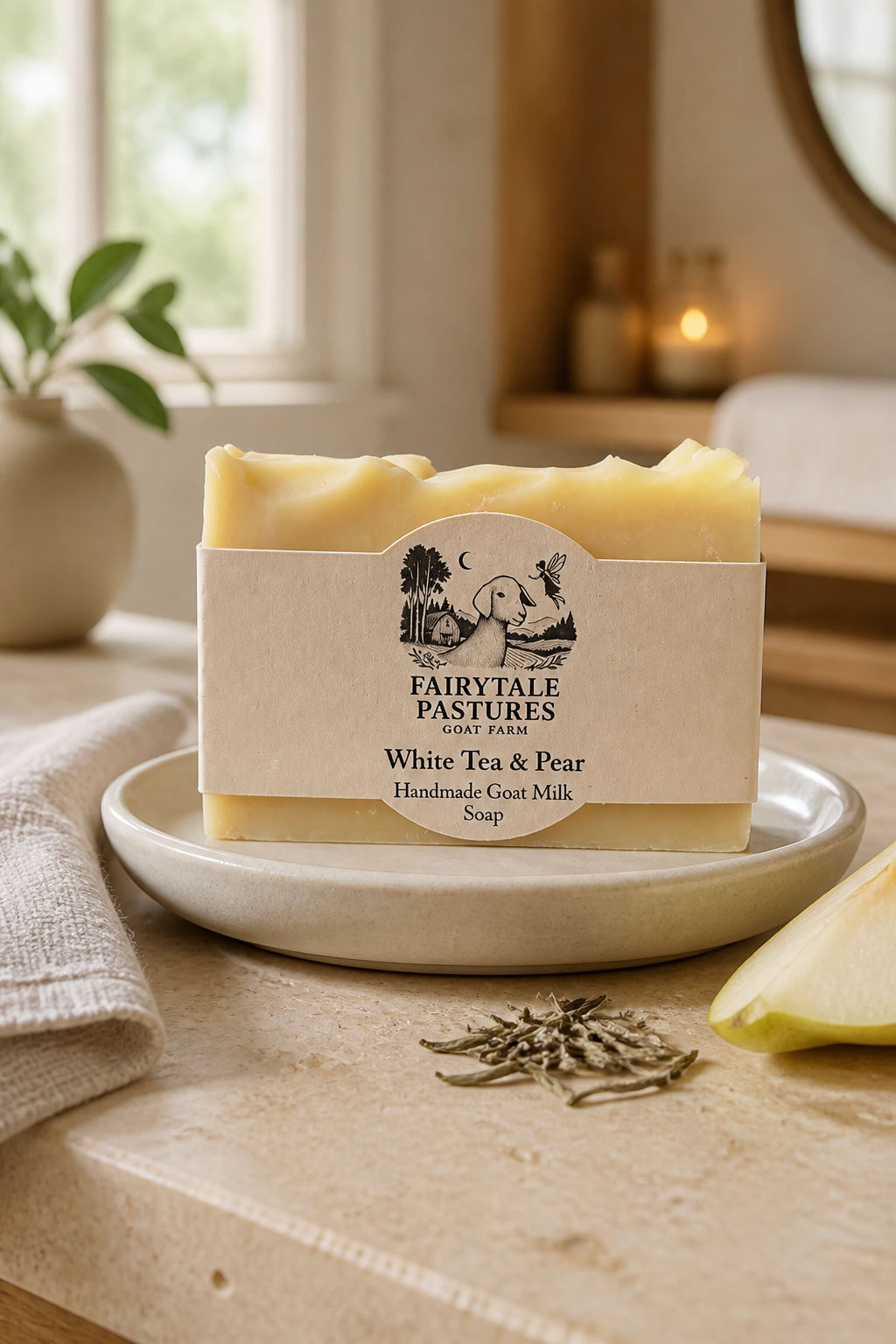 White Tea & Pear Goat Milk Soap
