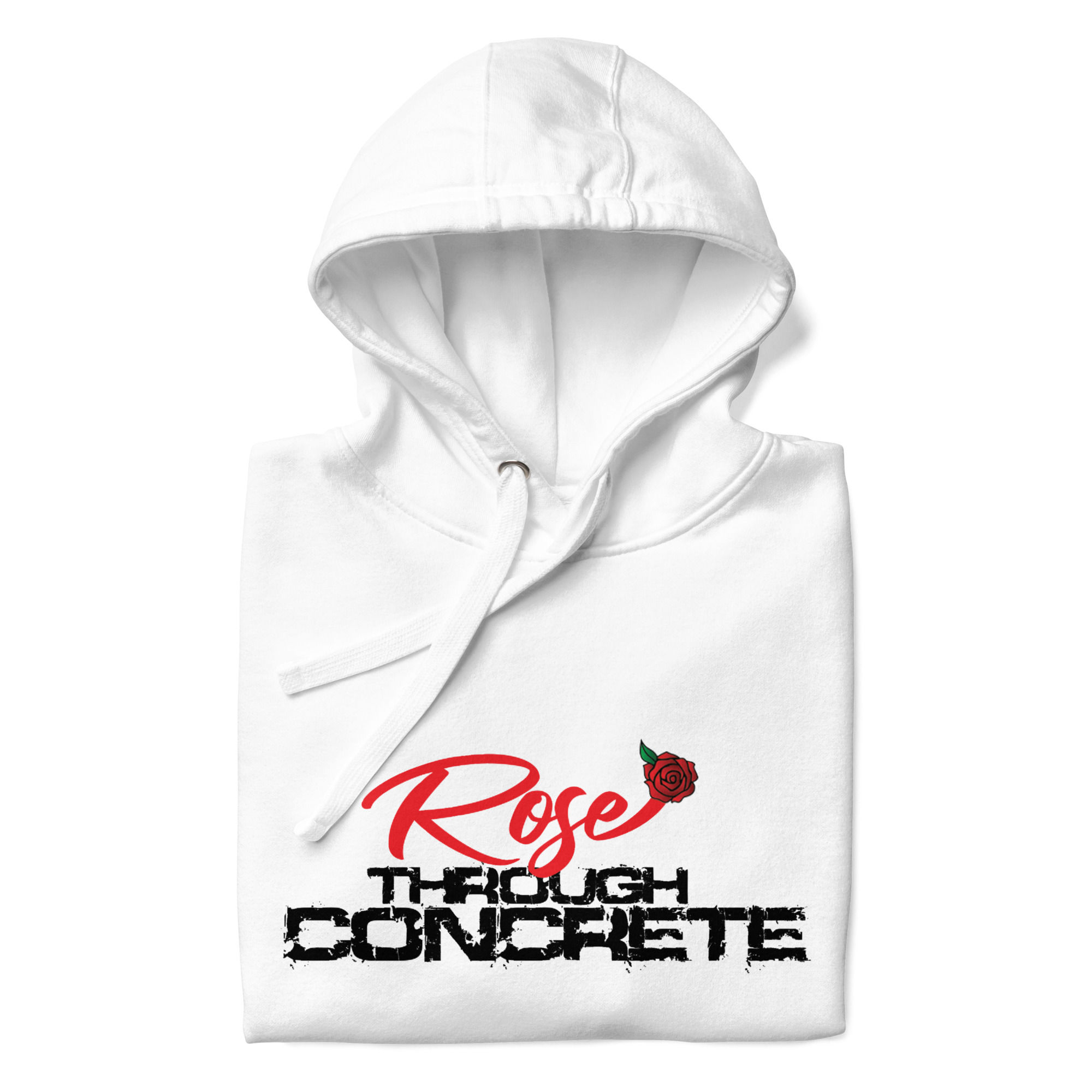 Rose through concrete hoodie