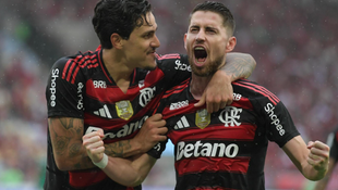 Pedro e Jorginho foram destaque contra o Palmeiras