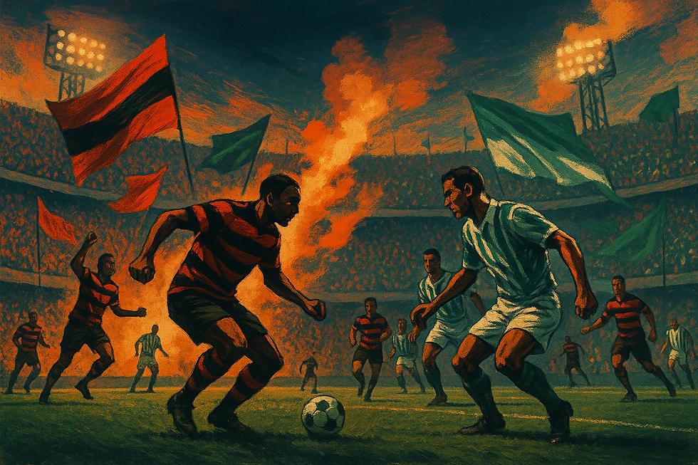 Asversários qiue domina, o futebol nacional