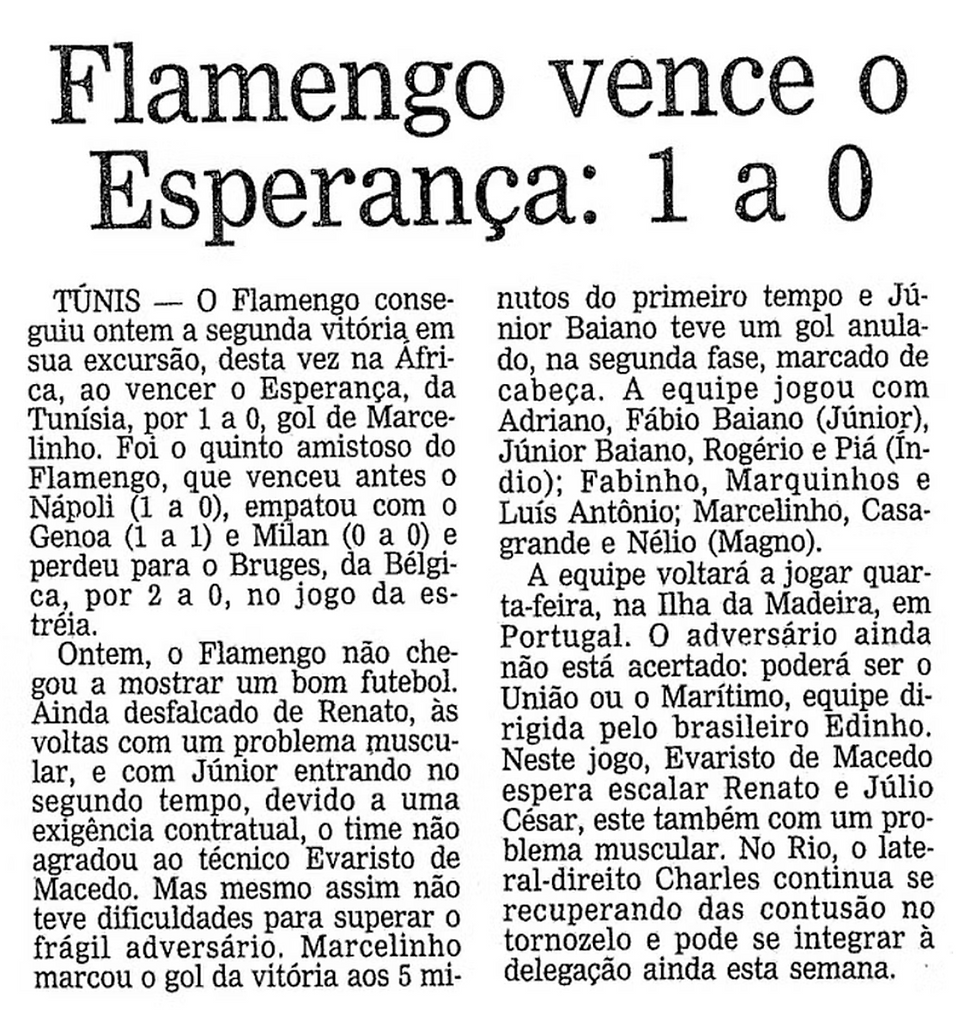 Reprodução do jornal O Globo