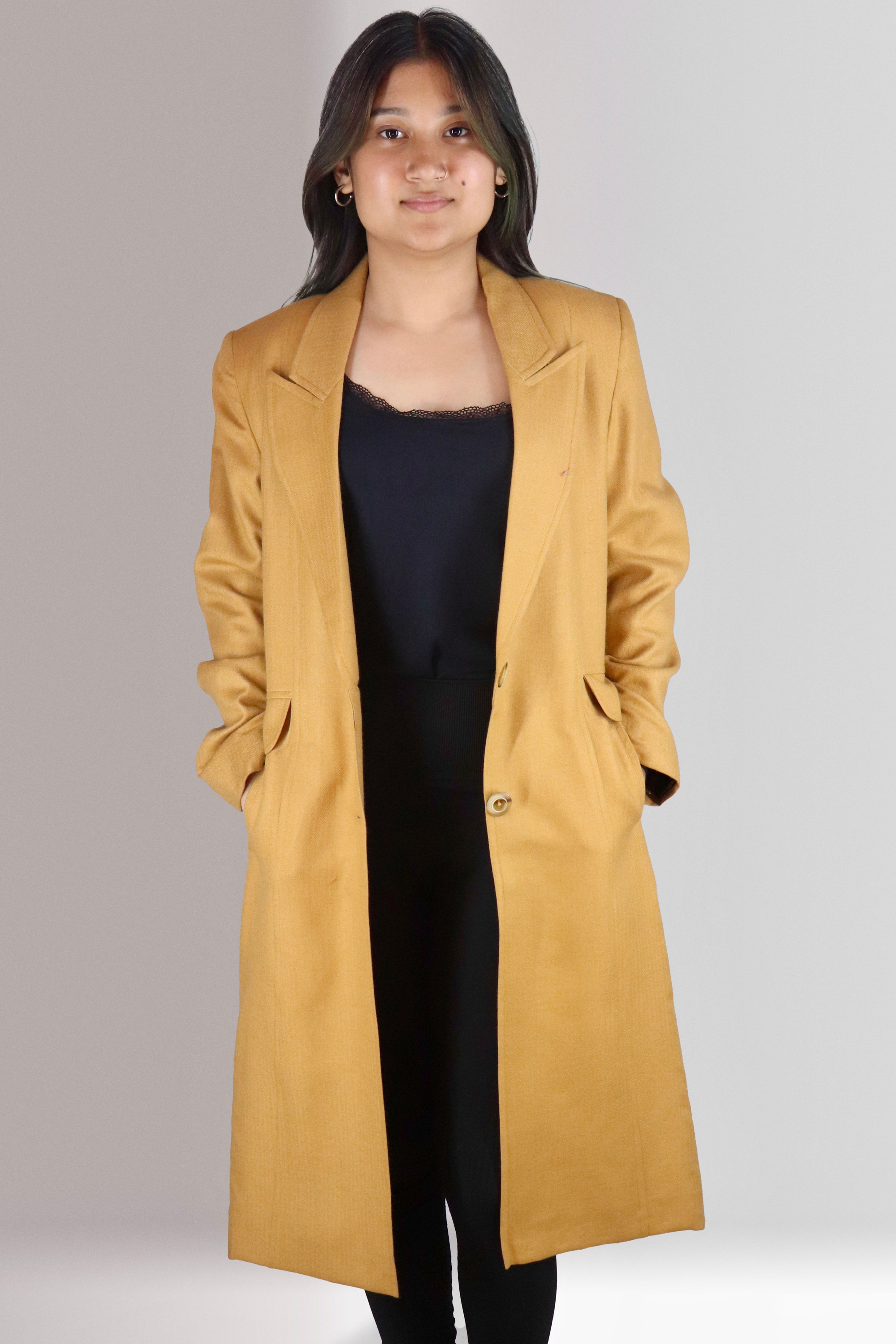 Honey Mustard Long Coat